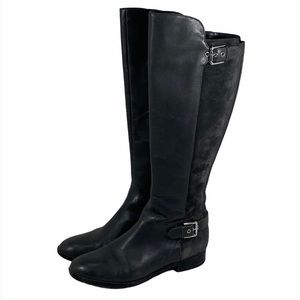 Marc Fisher Damsel Leather Suede Tall Riding Boots